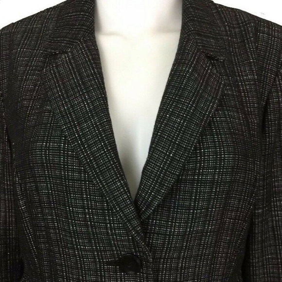 J. Jill Sz Large Wool Blend Tweed Blazer - Picture 3 of 5